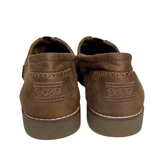Bobs Chill Lugs Urban Spell Brown Microfiber Flat Slip On Loafer Shoes - Picture 5 of 8